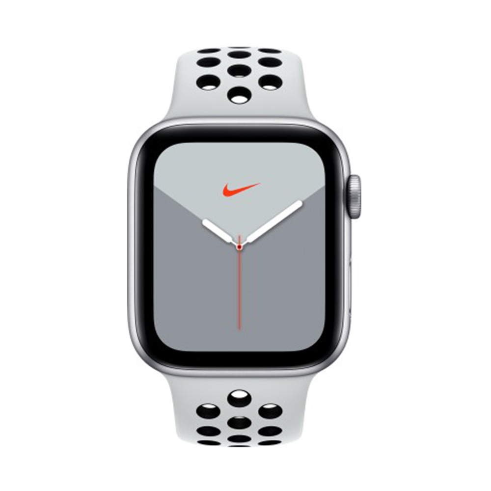 Get Apple Watch Nike Series 5 GPS, 44mm Silver Aluminium Case with Pure  Platinum/Black Nike Sport Band