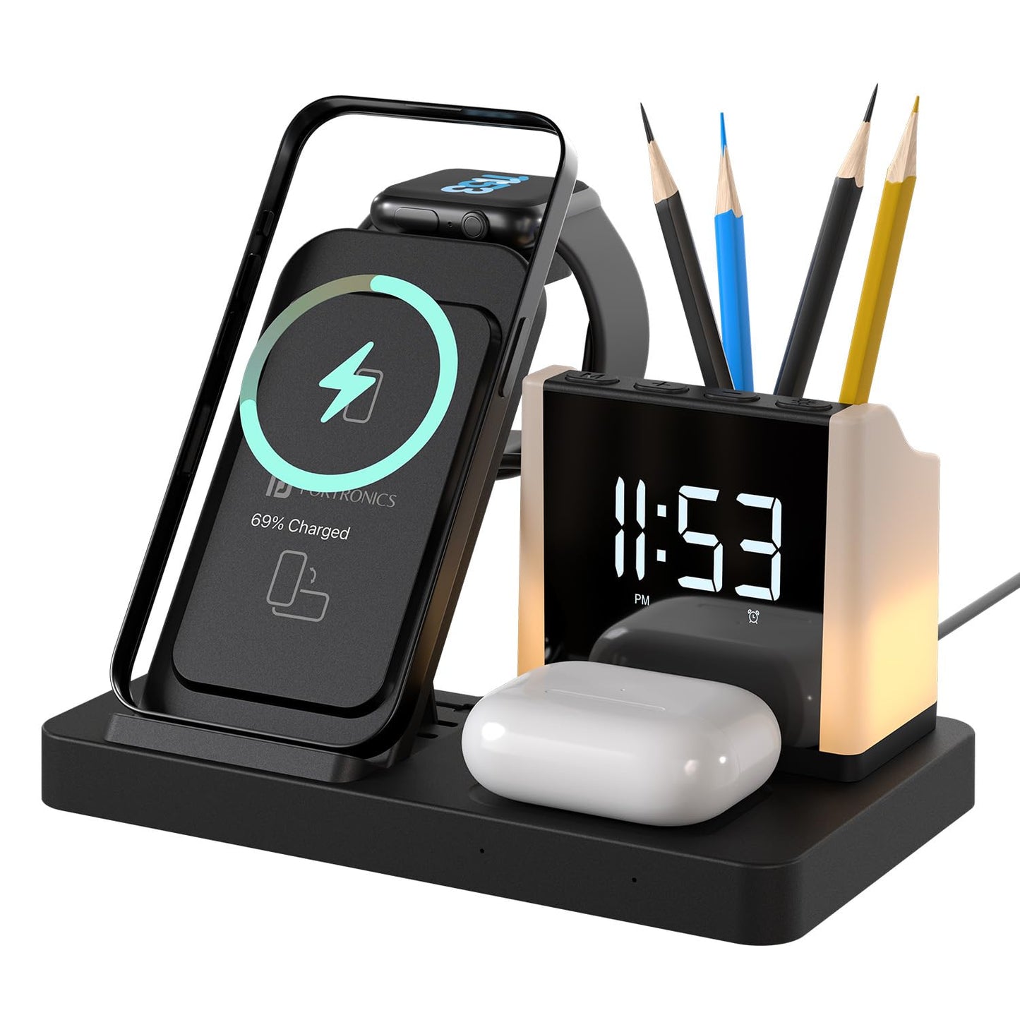 Portronics HexaCharge 6in1 15W Fast Magnetic Wireless Charging for iPhone
