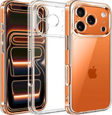 iPhone 17 Pro max Transparent Back Cover with Camera Protection