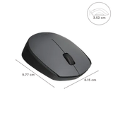 Logitech M170 Wireless Optical Mouse (Grey & Black)