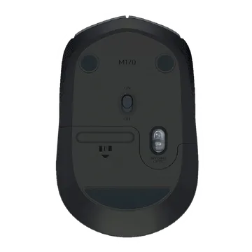 Logitech M170 Wireless Optical Mouse (Grey & Black)