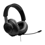 JBL Quantum 100 JBLQUANTUM100WHT Over-Ear Wired Gaming Headphone with Mic, Black