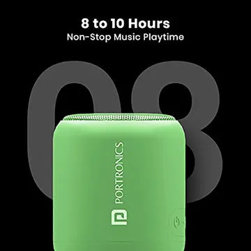PORTRONICS Sound Drum 1 10W Portable Bluetooth Speaker , Green