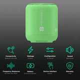 PORTRONICS Sound Drum 1 10W Portable Bluetooth Speaker , Green