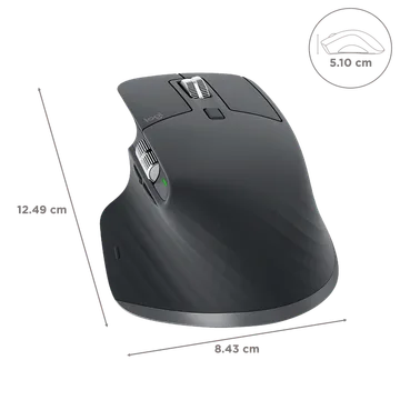 logitech MX Master 3S Rechargeable Wireless Laser Performance Mouse