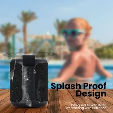 PORTRONICS SoundDrum P 20 Watts Portable Bluetooth Speaker, Black