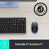 Logitech M190 Wireless Optical Mouse (Blue)