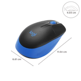 Logitech M190 Wireless Optical Mouse (Blue)