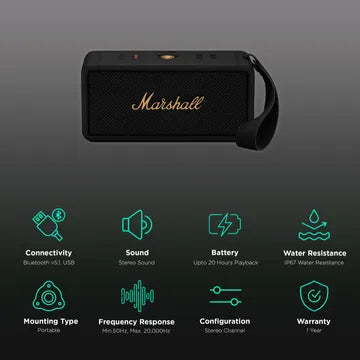 Marshall Middleton Portable Bluetooth Speaker
