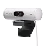 Logitech Brio 500 Full HD Webcam with Auto Light Correction, Off-white