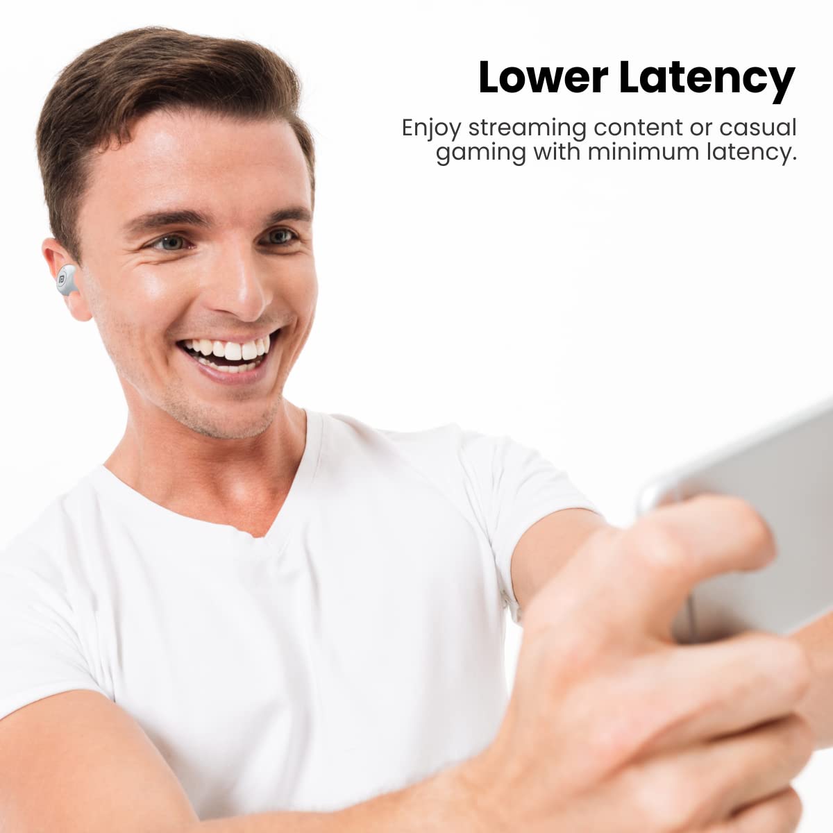 PORTRONICS Harmonics Twins S3 POR 1652 TWS Earbuds, White