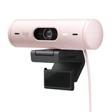 Logitech Brio 500 Full HD Webcam with Auto Light Correction, Rose