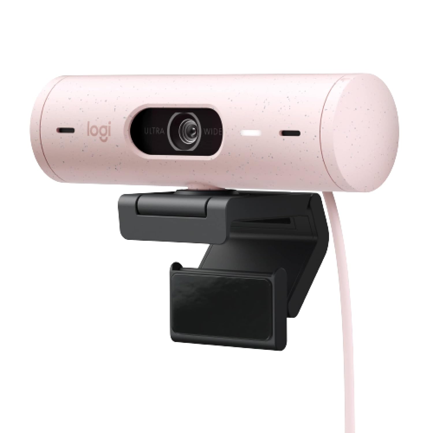 Logitech Brio 500 Full HD Webcam with Auto Light Correction, Rose