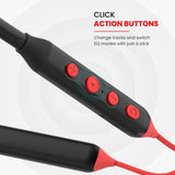 Portronics Harmonics Z5 Wireless Bluetooth Stereo Headset , Red