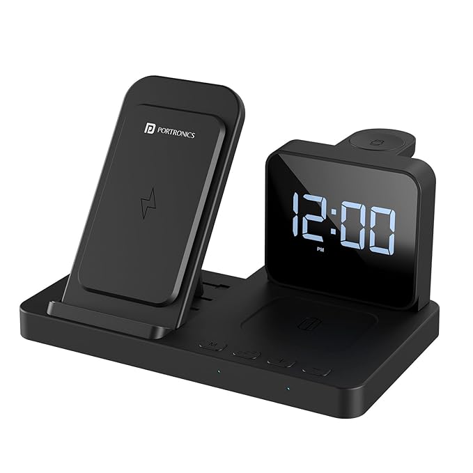 Portronics Bella 15 W 3 in 1 Wireless Charger