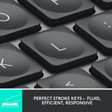 Logitech MX Keys Mini Minimalist Wireless Illuminated Keyboard, Graphite