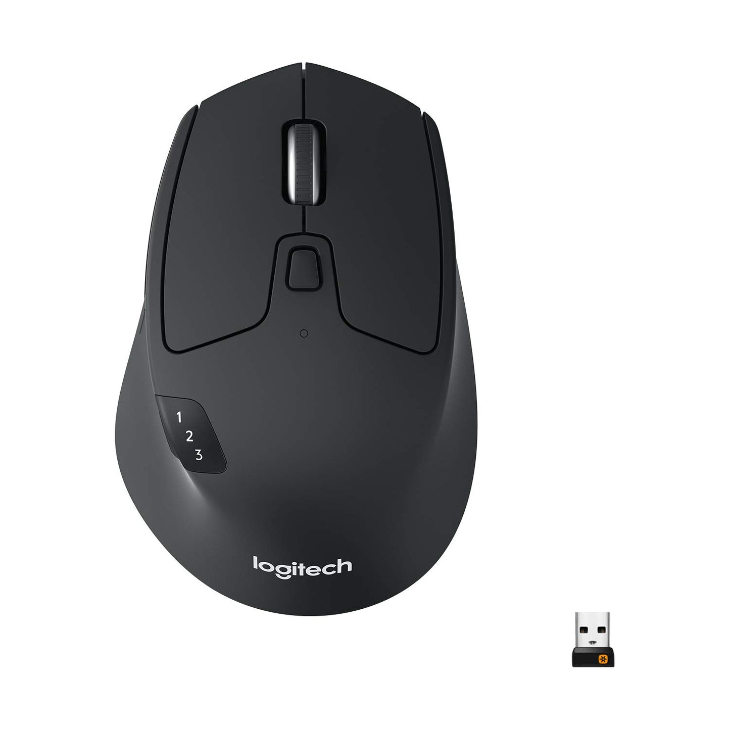 Logitech M720 Triathlon Multi-Device Wireless Mouse, Graphite Black