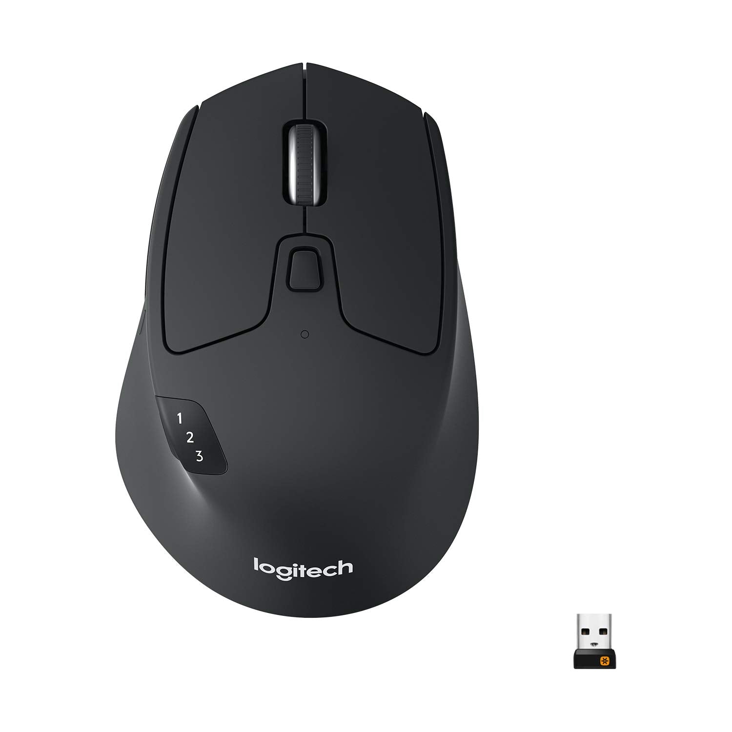 Logitech M720 Triathlon Multi-Device Wireless Mouse, Graphite Black