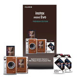 Fujifilm Instax Mini Evo Hybrid Camera, Brown