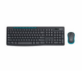 Logitech MK275 USB Wireless Keyboard and Mouse Set for Windows, Black