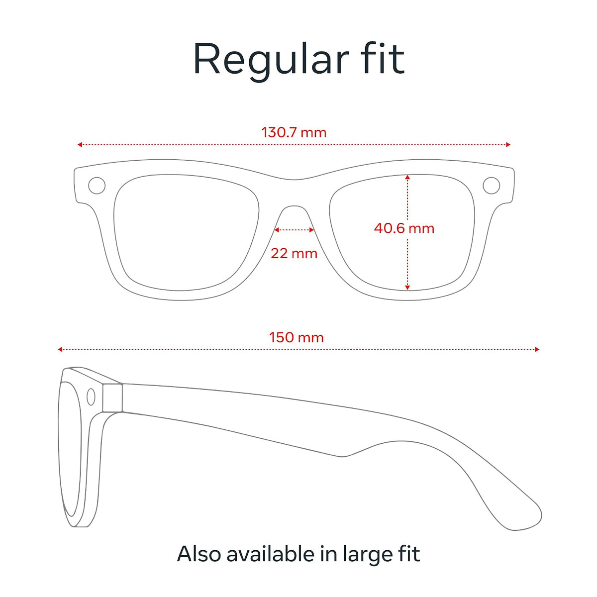 Ray-Ban Meta Gen-1 AI Smart Glasses for Men & Women-Matte Black