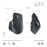 Logitech MX Keys S Combo - Performance Wireless Keyboard and Mouse with Palm Rest