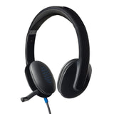 Logitech H540 Stereo Wired On Ear Headphones, Black