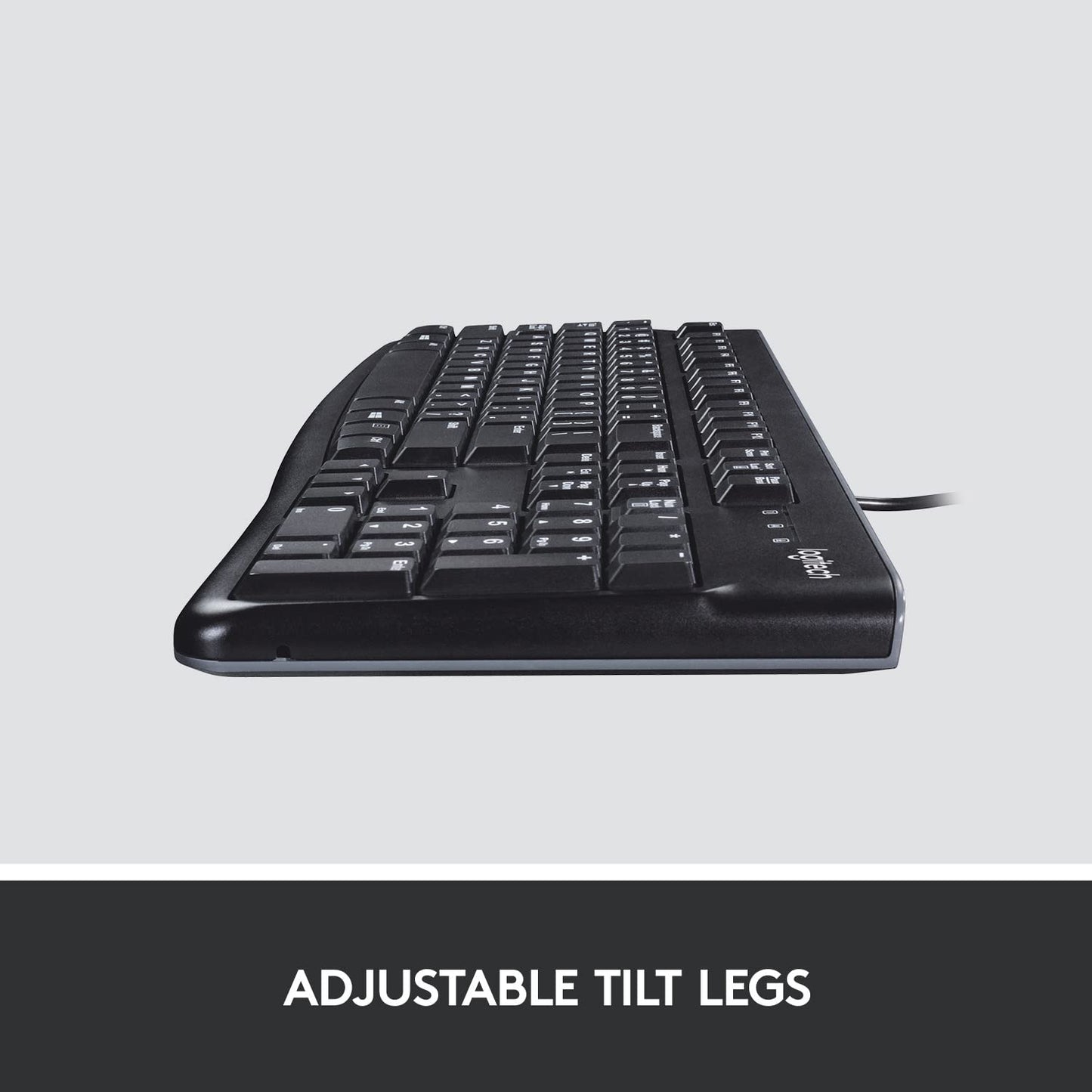 Logitech K120 Wired Keyboard for Windows, Black
