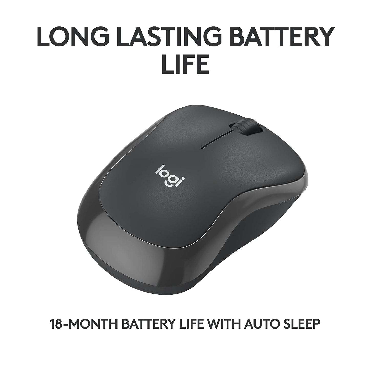Logitech M240 Silent Bluetooth Mouse, Graphite