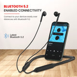 Portronics Harmonics Z5 Wireless Bluetooth Stereo Headset , Black