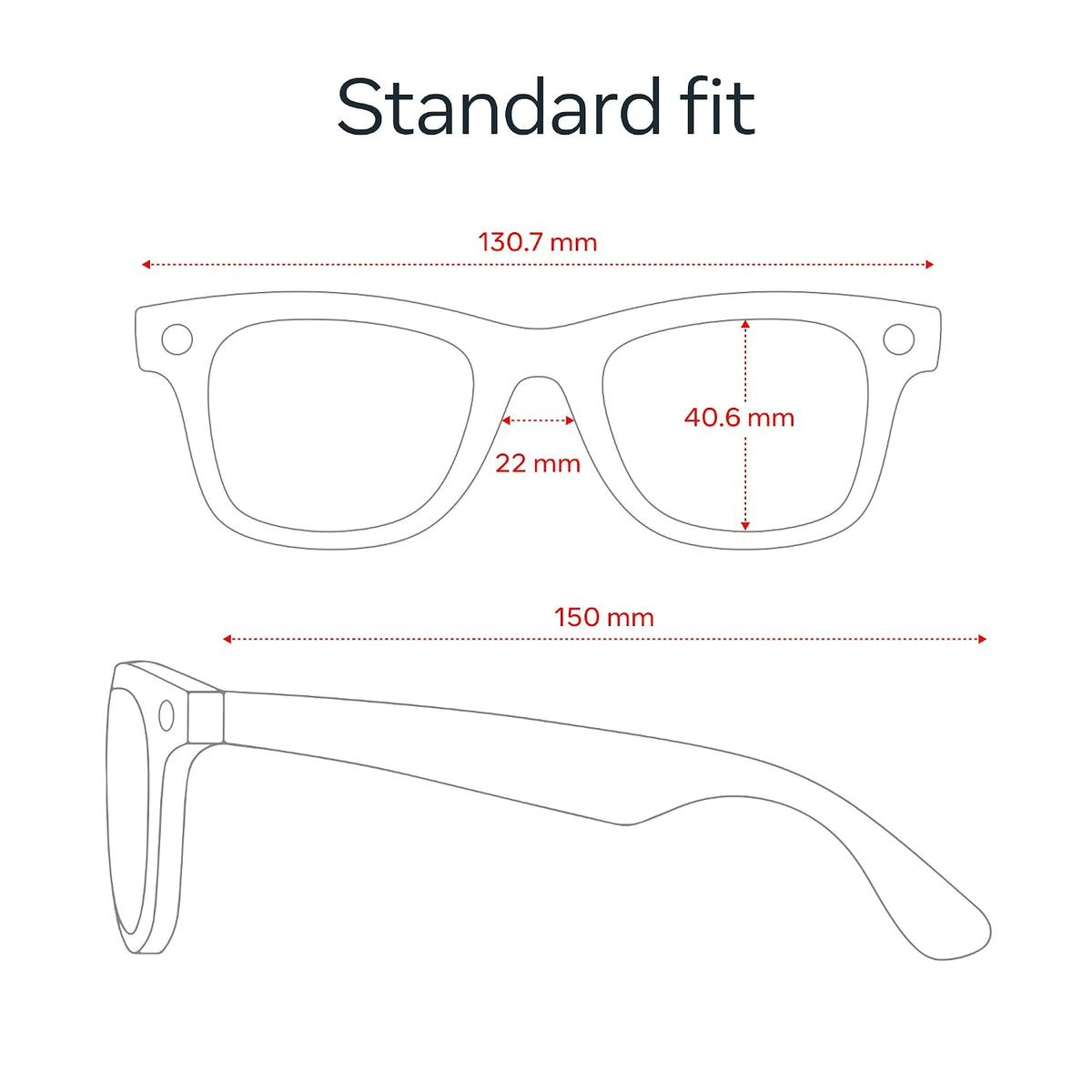 Ray-Ban Meta Wayfarer Generation 2 AI Smart Glasses – Matte Black with Transition Gray Lenses