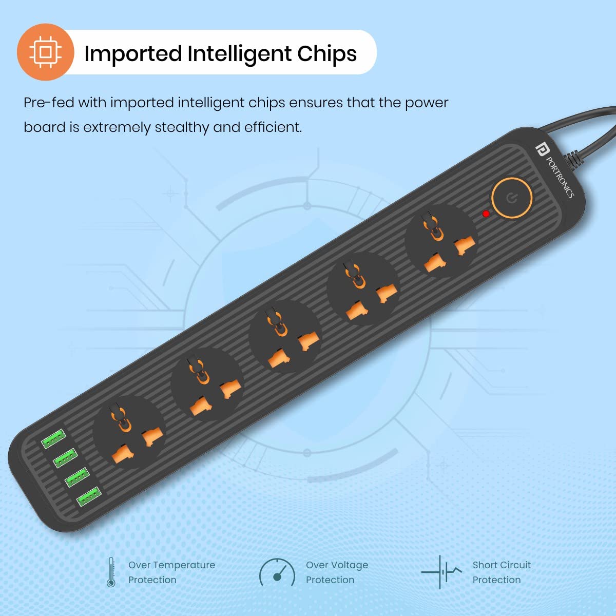 Portronics Power Plate 6 Extension Board
