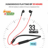 Portronics Harmonics Z5 Wireless Bluetooth Stereo Headset , Red
