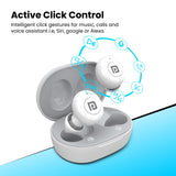 PORTRONICS Harmonics Twins S3 POR 1652 TWS Earbuds, White