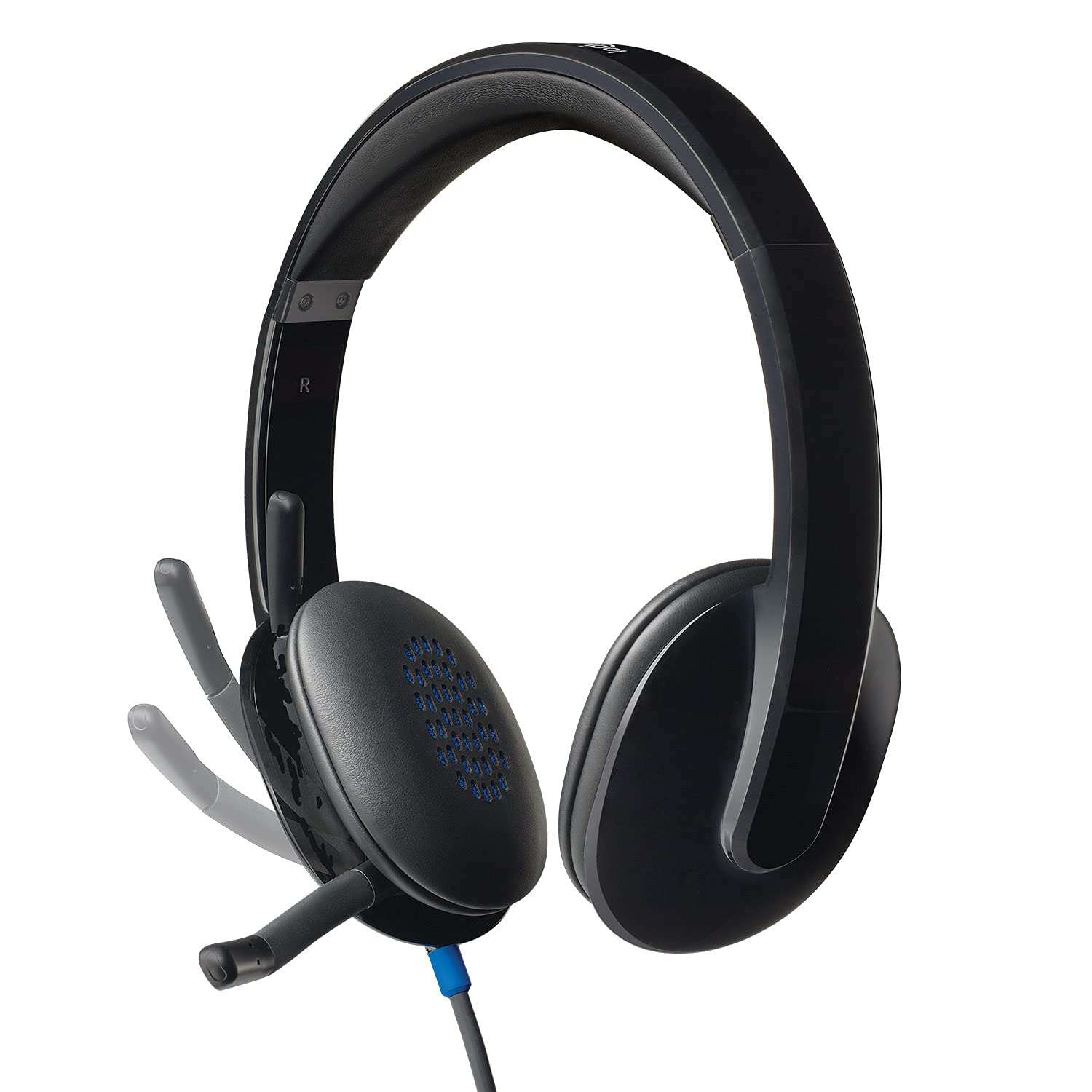 Logitech H540 Stereo Wired On Ear Headphones, Black