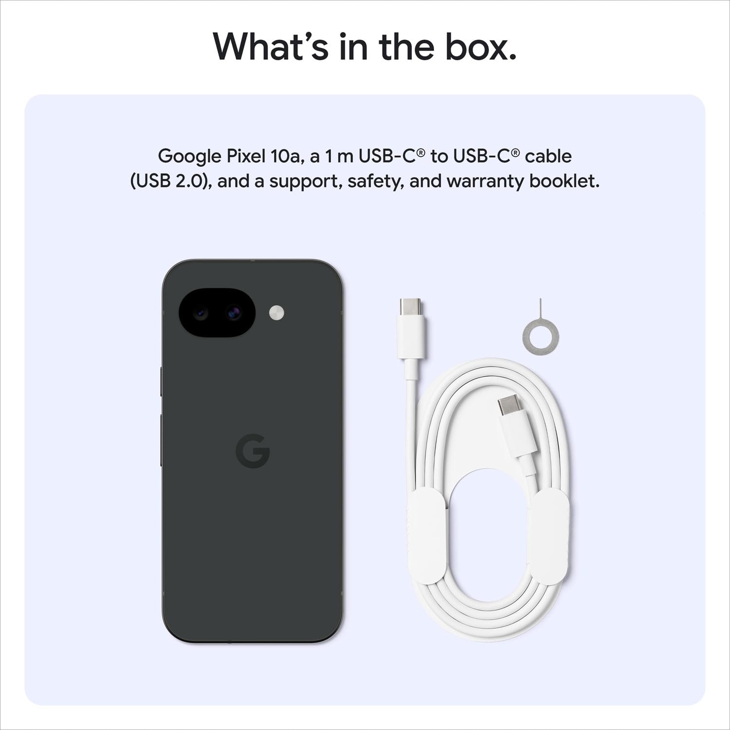 Google Pixel 10a 5G (8/256GB Storage)-Obsidian