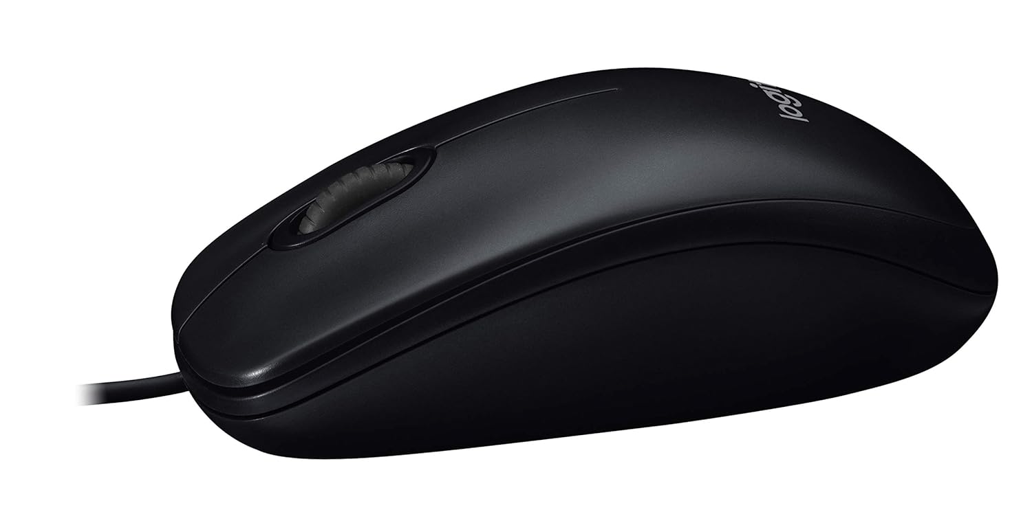 Logitech M90 Wired USB Mouse- Black