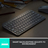 Logitech MX Keys Mini Minimalist Wireless Illuminated Keyboard, Graphite