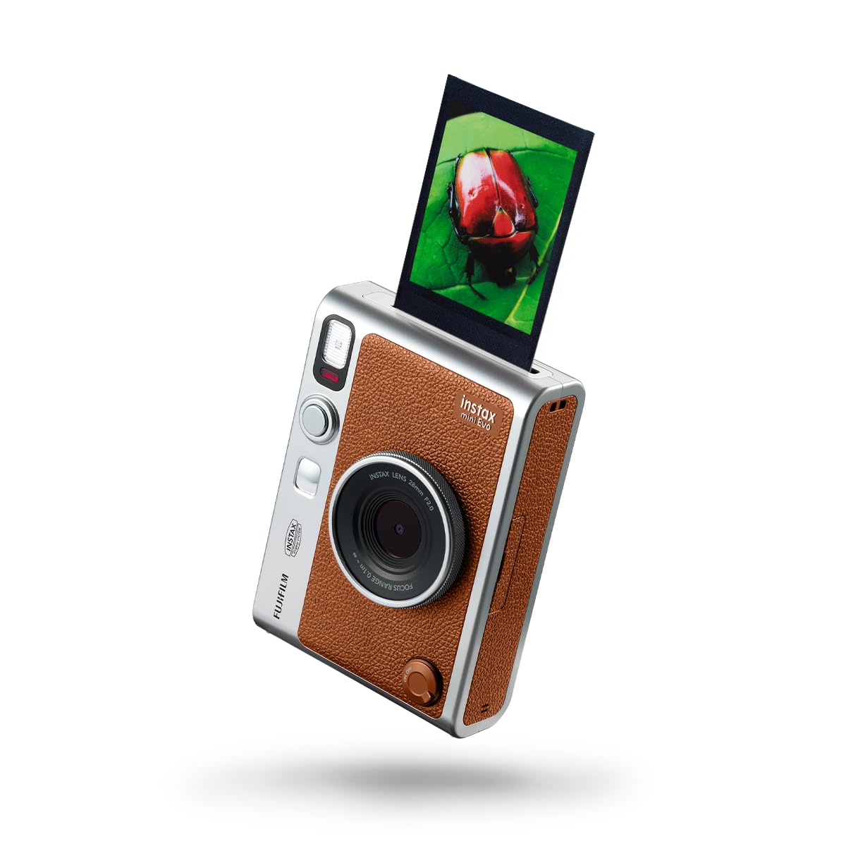 Fujifilm Instax Mini Evo Hybrid Camera, Brown