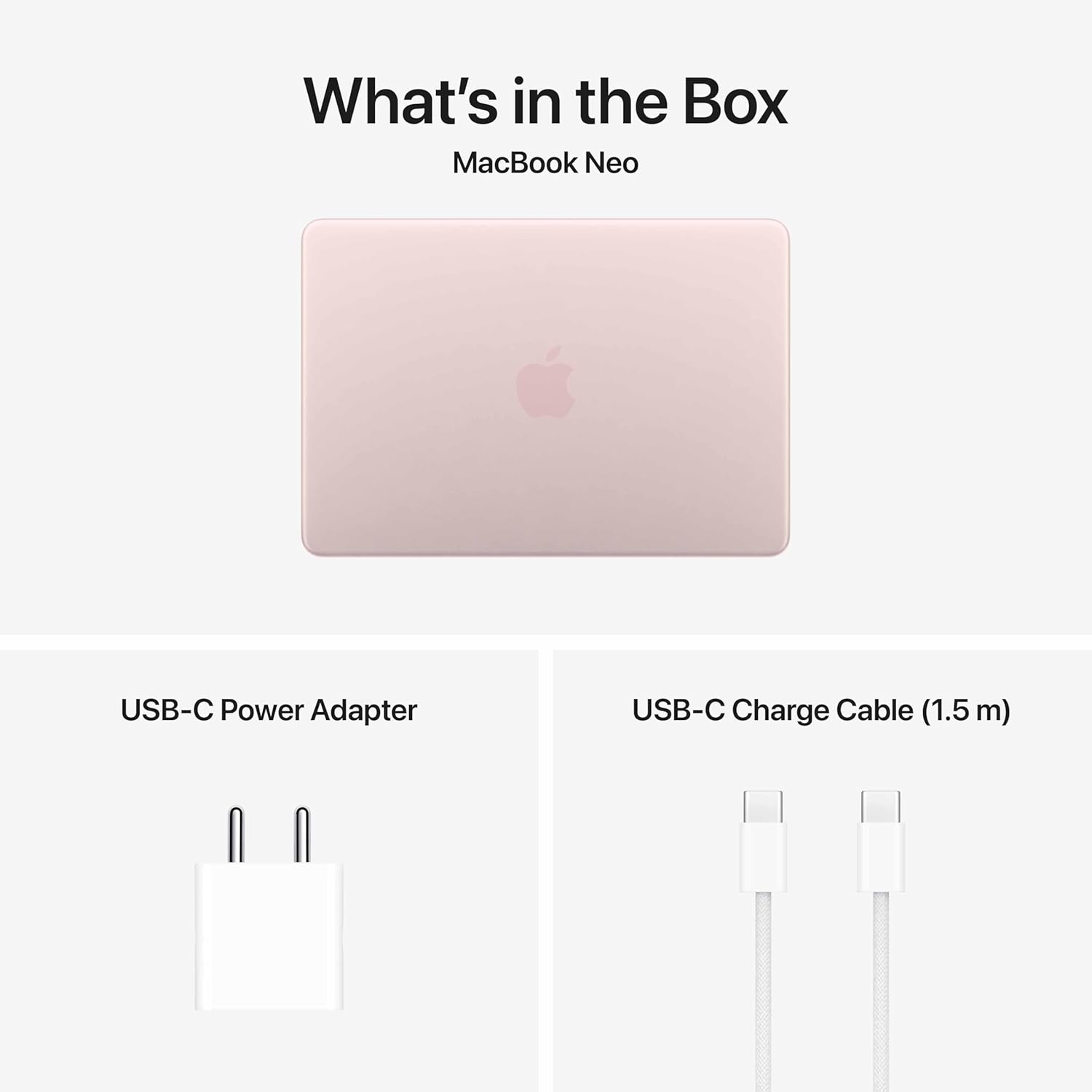 Apple 2026 MacBook Neo 13" Laptop 512GB Magic Keyboard with Touch ID-Blush