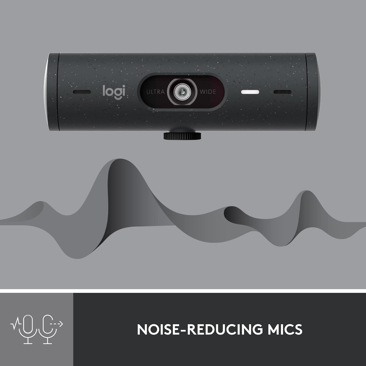Logitech Brio 500 Full HD Webcam with Auto Light Correction, Graphite