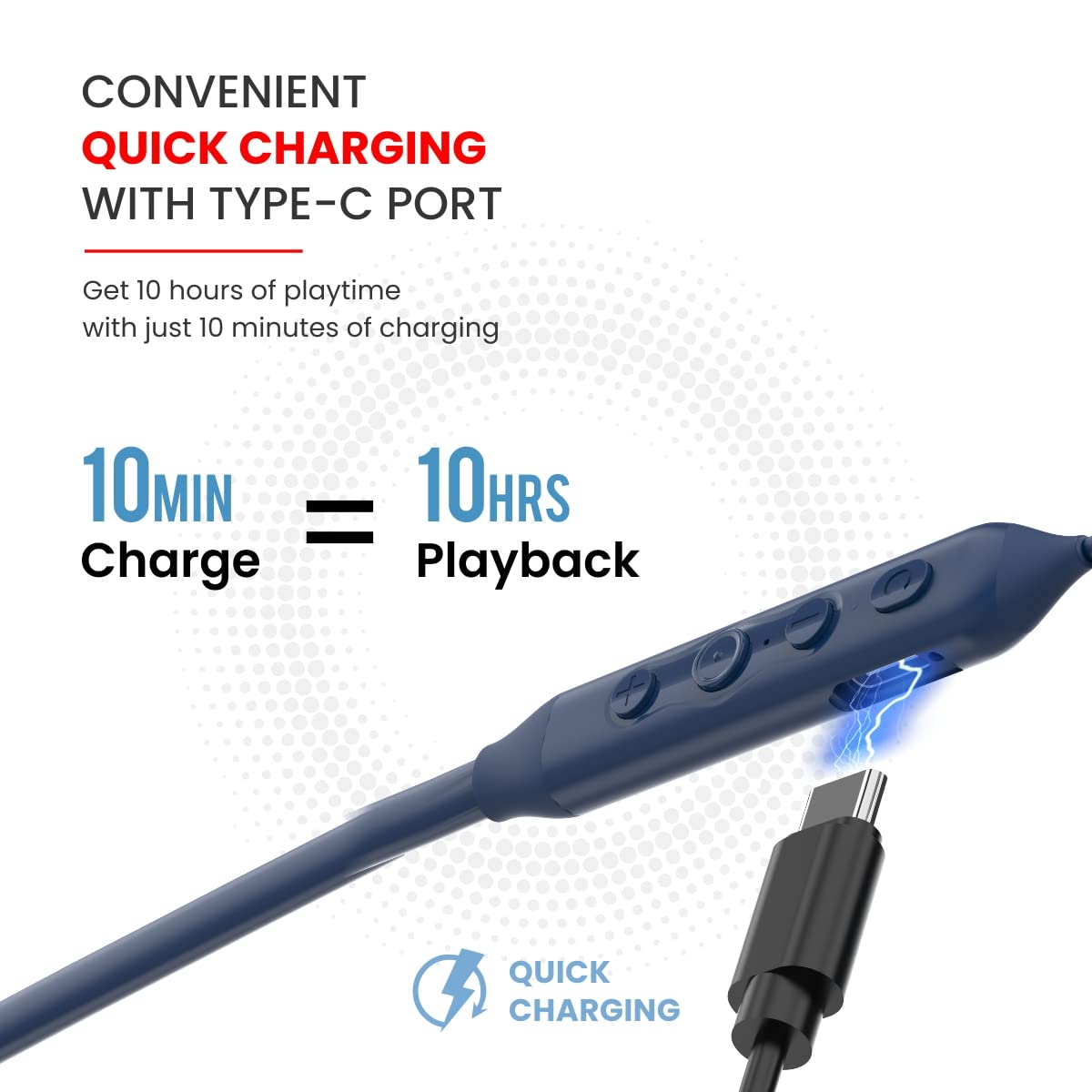 Portronics Harmonics Z5 Wireless Bluetooth Stereo Headset , Blue