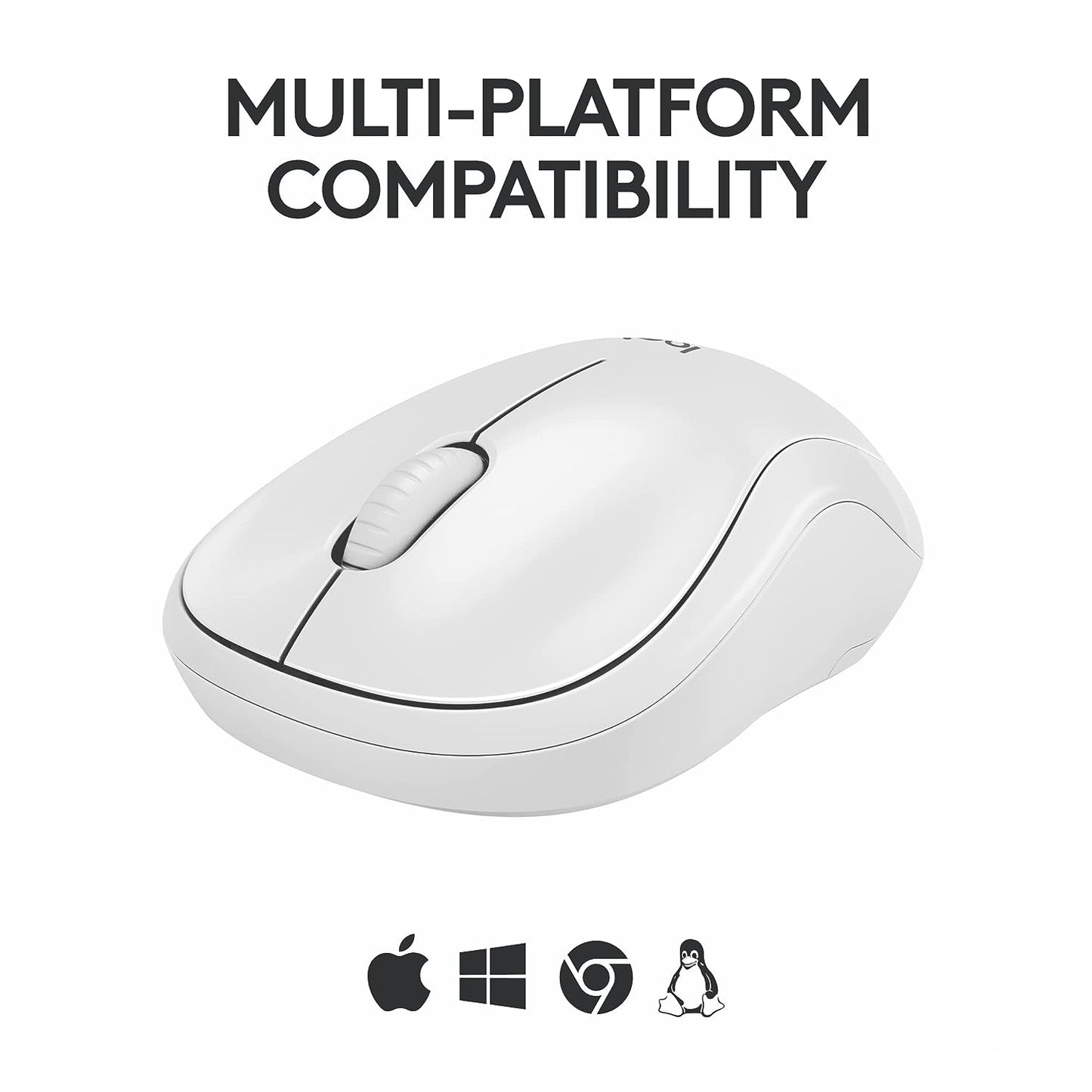 Logitech M240 Silent Bluetooth Mouse, Off-white