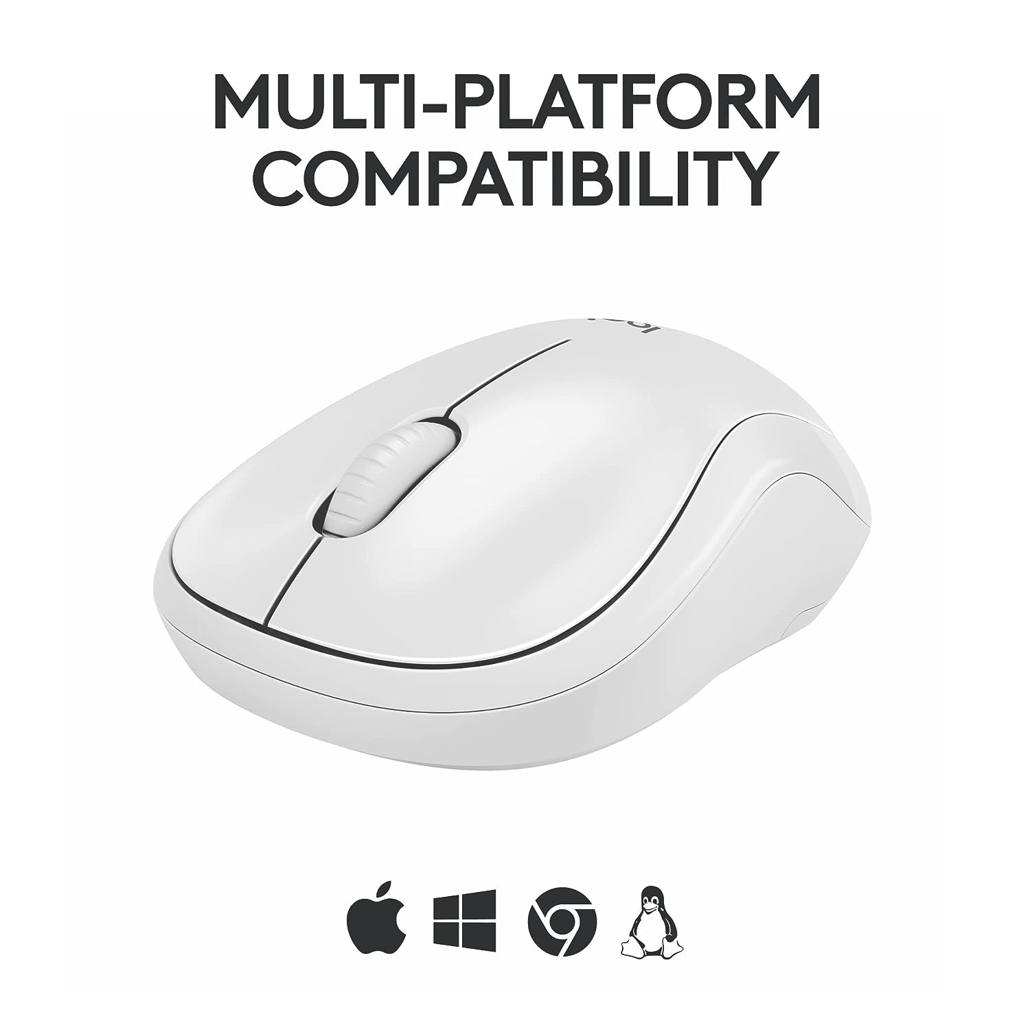 Logitech M240 Silent Bluetooth Mouse, Off-white