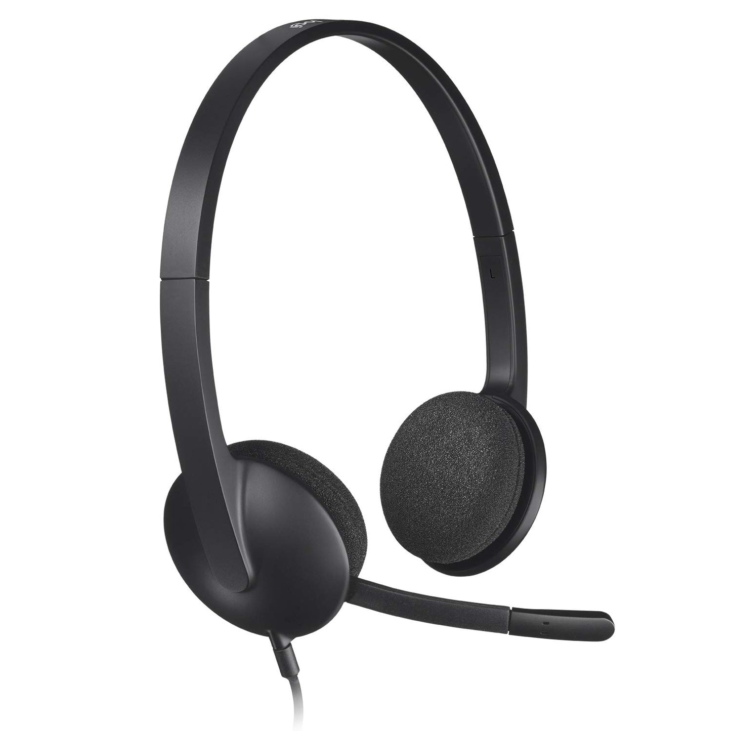 Logitech H340 Stereo Wired Over Ear Headphones, Black