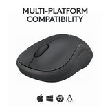 Logitech M240 Silent Bluetooth Mouse, Graphite