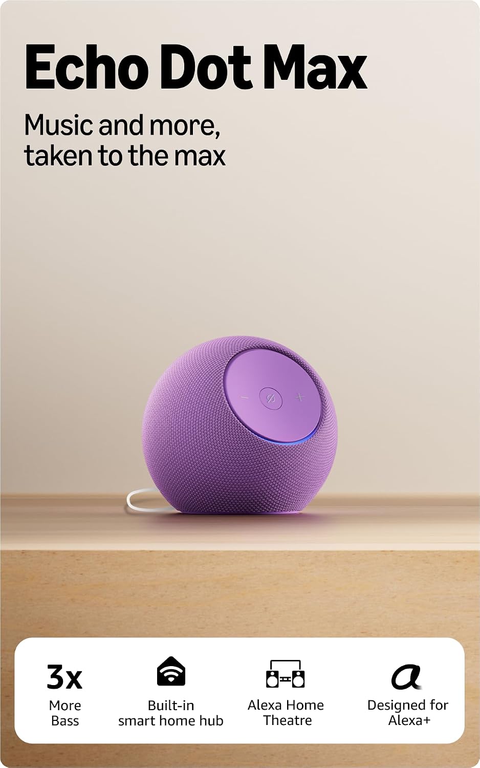 Amazon Echo Dot Max-Amethyst