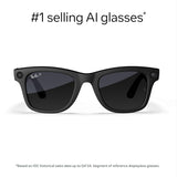 Ray-Ban Meta Gen-1 AI Smart Glasses for Men & Women-Matte Black