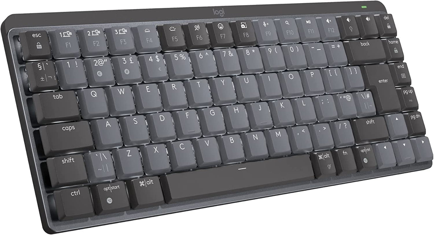 Logitech Mx Mechanical Mini Wireless Illuminated Keyboard, Metal