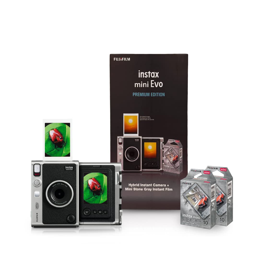 Fujifilm Instax Mini Evo Hybrid Camera, Black